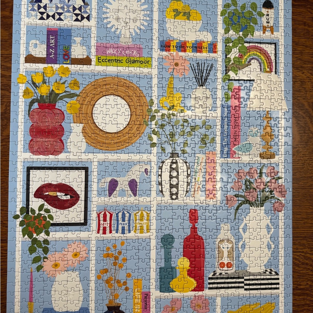 Galison Jonathan Adler Shelfie 1000 Piece Puzzle Complete